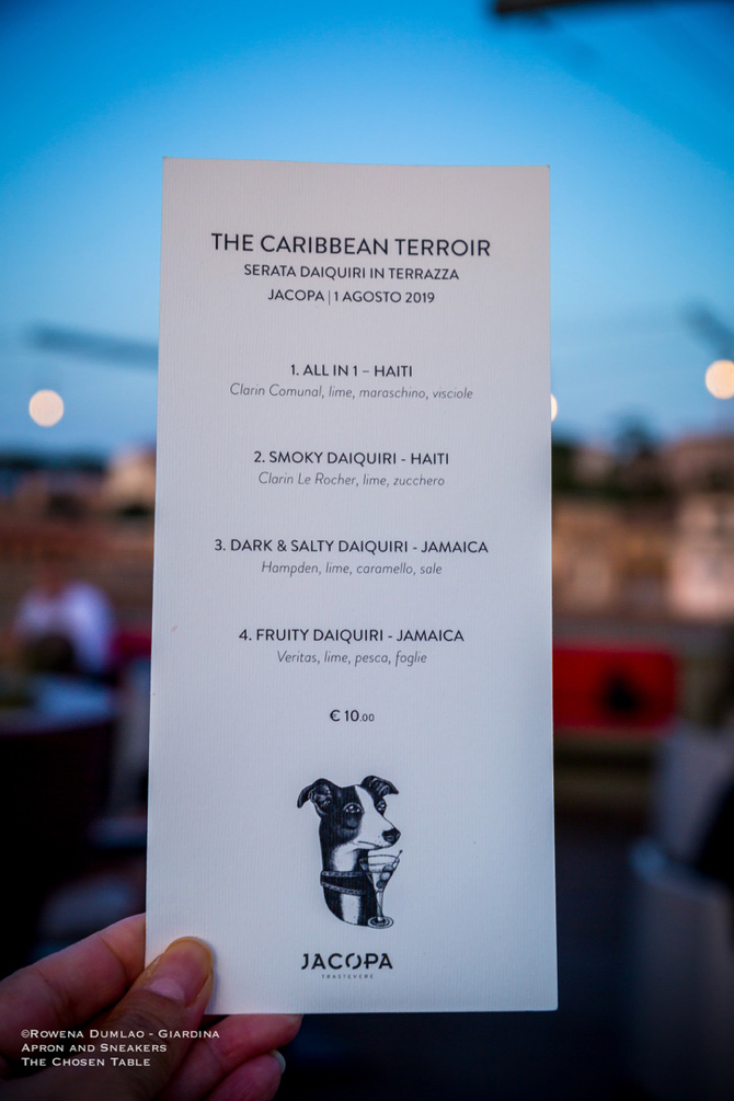 The Carribean Terroir Daiquiri Night at Jacopa Rooftop Terrace in Rome ...